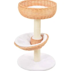 vidaXL Kattenkrabpaal met sisal krabpaal natuurlijk wilgenhout