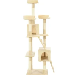 vidaXL Kattenkrabpaal met sisal krabpalen 170 cm beige