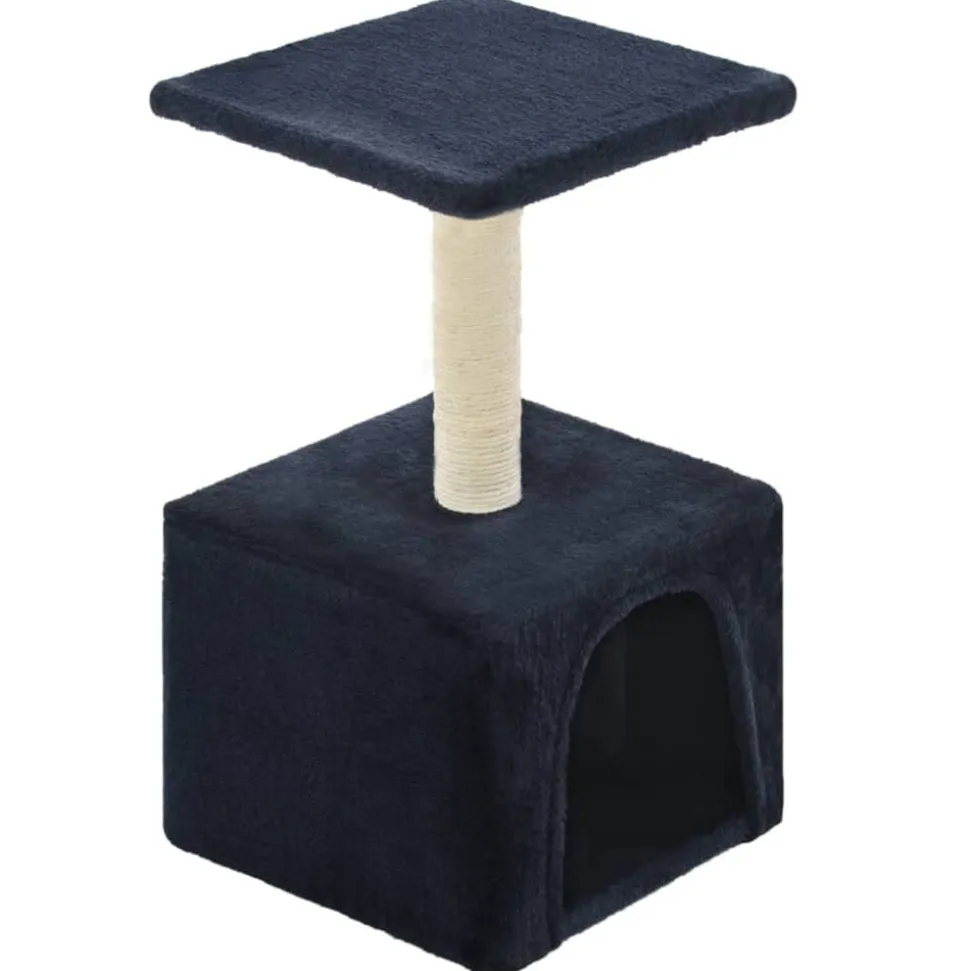 vidaXL Kattenkrabpaal met sisal krabpaal 55 cm donkerblauw