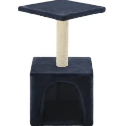 vidaXL Kattenkrabpaal met sisal krabpaal 55 cm donkerblauw