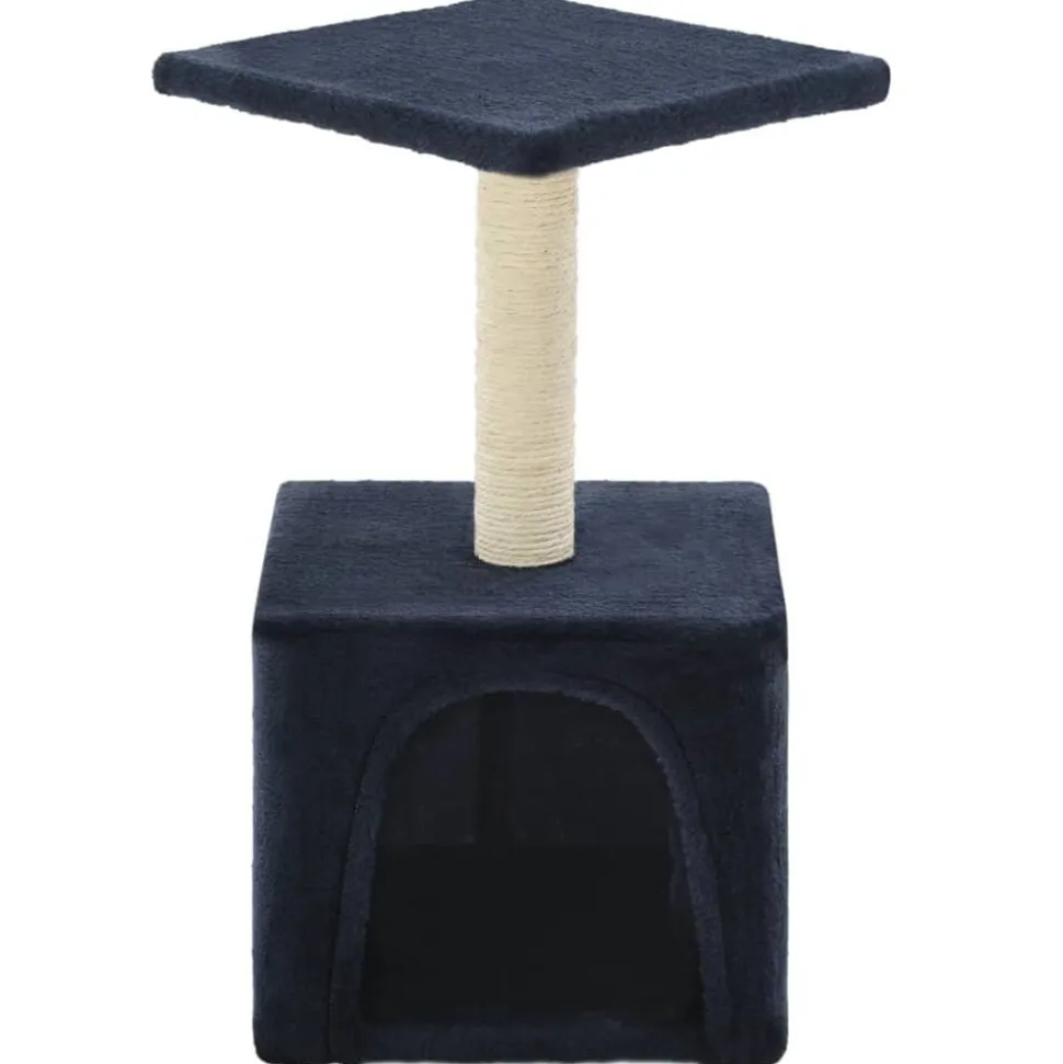 vidaXL Kattenkrabpaal met sisal krabpaal 55 cm donkerblauw