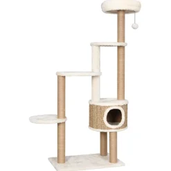 vidaXL Kattenmeubel met luxe kussen en krabpalen 148 cm zeegras
