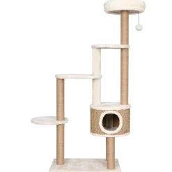 vidaXL Kattenmeubel met luxe kussen en krabpalen 148 cm zeegras