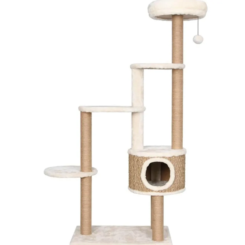 vidaXL Kattenmeubel met luxe kussen en krabpalen 148 cm zeegras