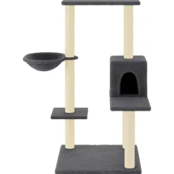 vidaXL Kattenmeubel met sisal krabpalen 95 cm donkergrijs