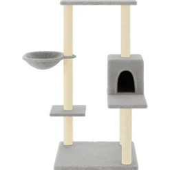vidaXL Kattenmeubel met sisal krabpalen 95 cm lichtgrijs