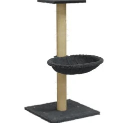vidaXL Kattenmeubel met sisal krabpaal 74 cm donkergrijs