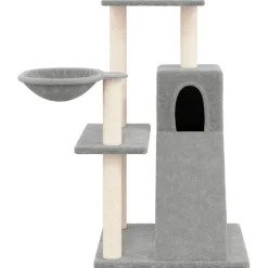 vidaXL Kattenmeubel met sisal krabpalen 82 cm lichtgrijs