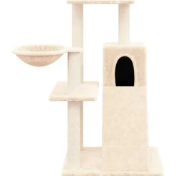 vidaXL Kattenmeubel met sisal krabpalen 82 cm crèmekleurig