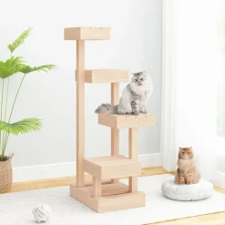 vidaXL Kattenmeubel 45,5x49x103 cm massief grenenhout
