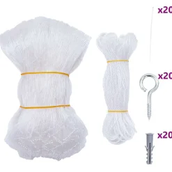 vidaXL Kattennet Transparant 3x2 m Nylon