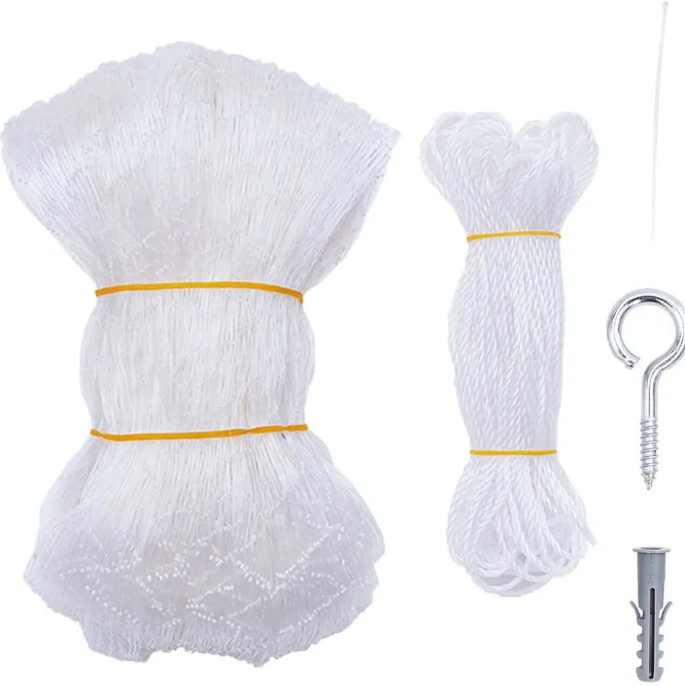 vidaXL Kattennet Transparant 3x2 m Nylon