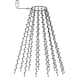vidaXL Kerstboomverlichting met 150 LED's koudwit net 150 cm