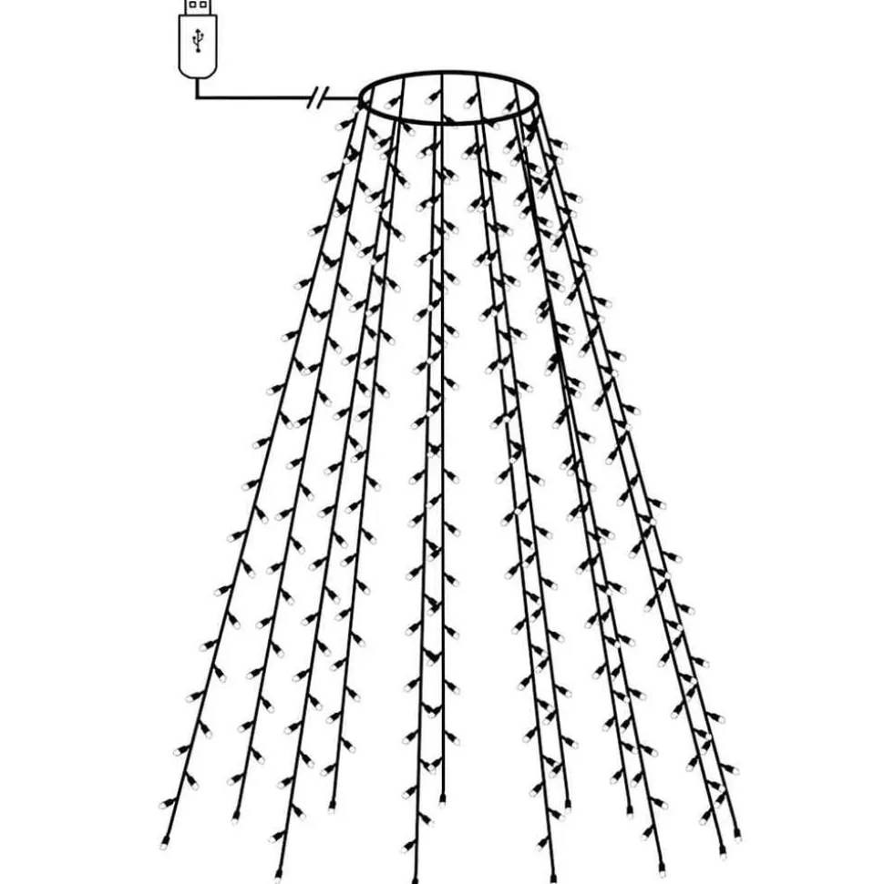 vidaXL Kerstboomverlichting met 150 LED's koudwit net 150 cm