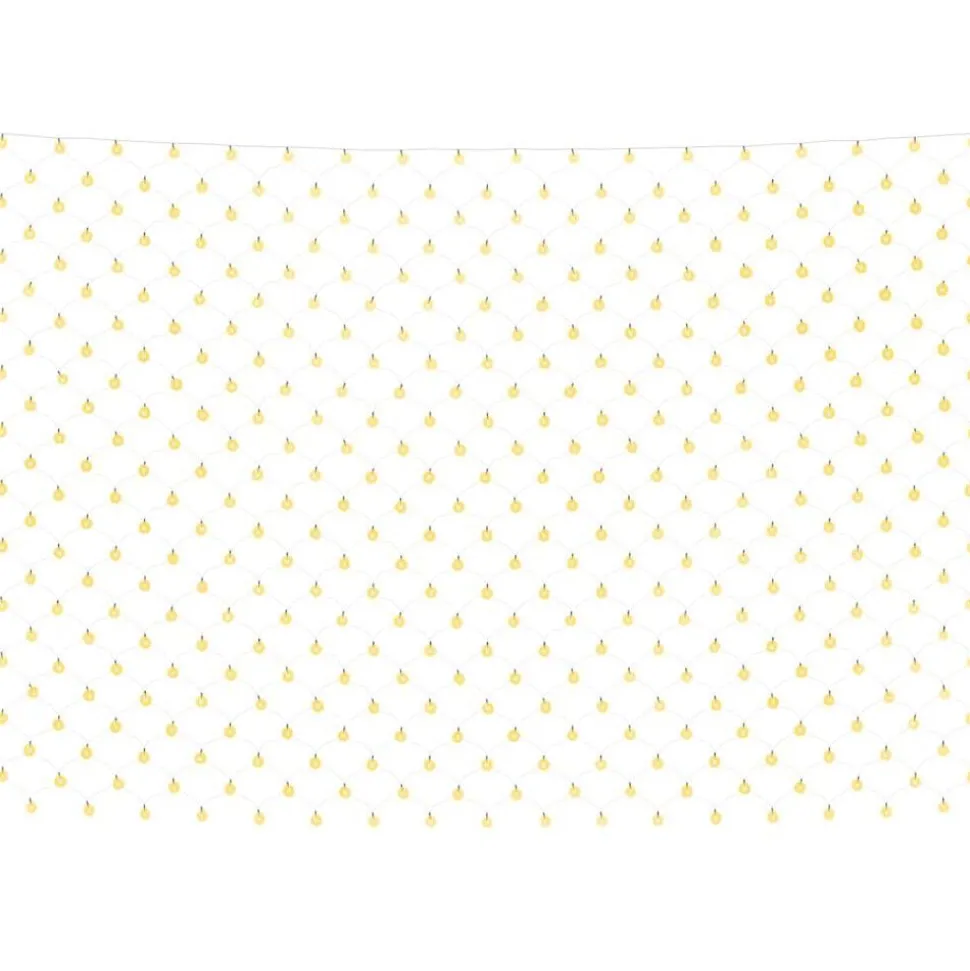 vidaXL Kerstnetverlichting 204 LED's binnen en buiten 3x2 m warmwit