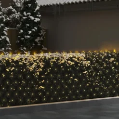 vidaXL Kerstnetverlichting 204 LED's binnen en buiten 3x2 m warmwit