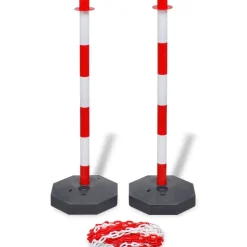 vidaXL Kettingpalenset met kunststof ketting 10 m