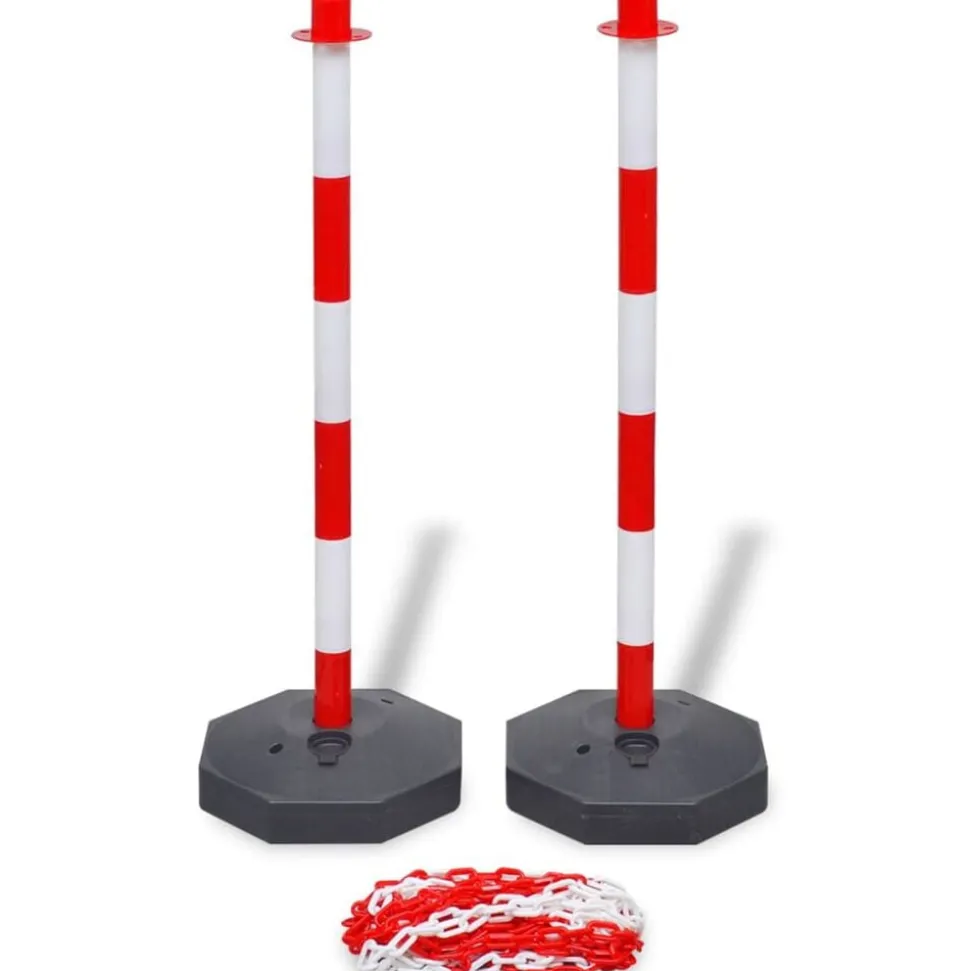 vidaXL Kettingpalenset met kunststof ketting 10 m