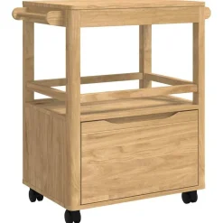 vidaXL Keuken Trolley FLORO Wasbruin 72,5 x 45 x 80 cm