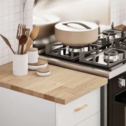 vidaXL Keuken werkblad rechthoekig 40x63,5x2,7 cm massief eikenhout
