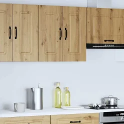 vidaXL Keukenbovenkast Kalmar bewerkt hout artisanaal eikenkleur
