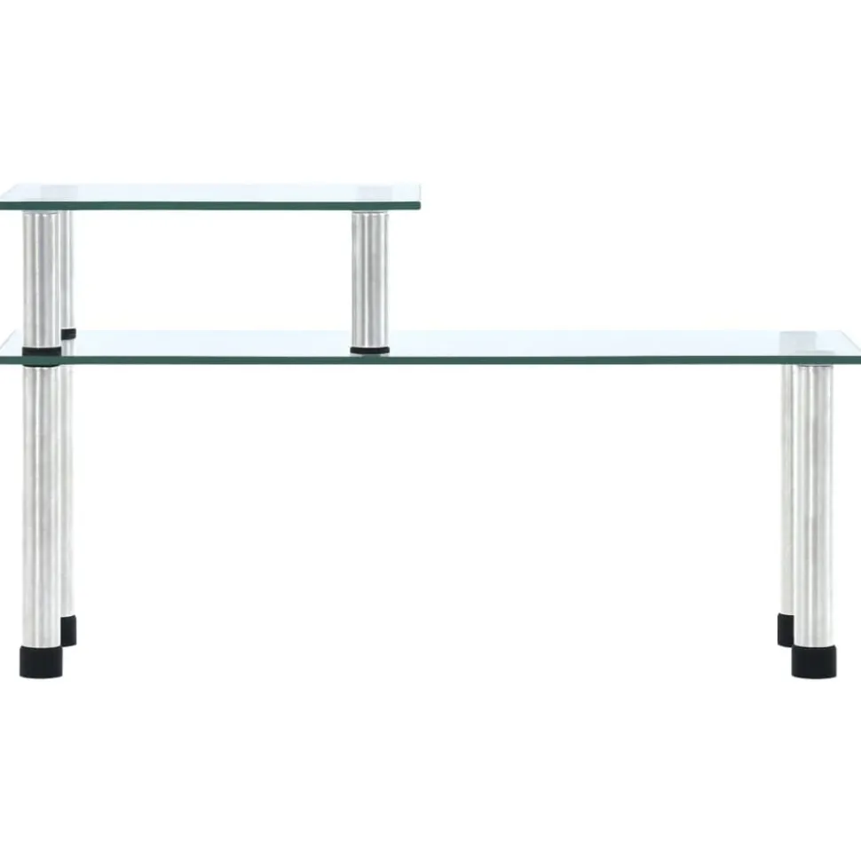 vidaXL Keukenschap 45x16x26 cm gehard glas transparent