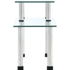 vidaXL Keukenschap 45x16x26 cm gehard glas transparent