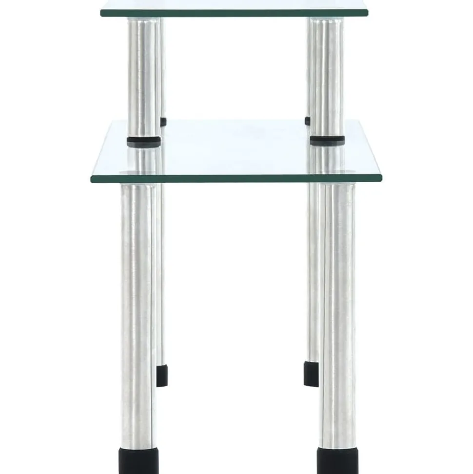 vidaXL Keukenschap 45x16x26 cm gehard glas transparent