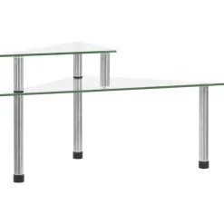 vidaXL Keukenschap 49,5x35x19 cm gehard glas transparent