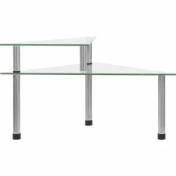 vidaXL Keukenschap 49,5x35x19 cm gehard glas transparent