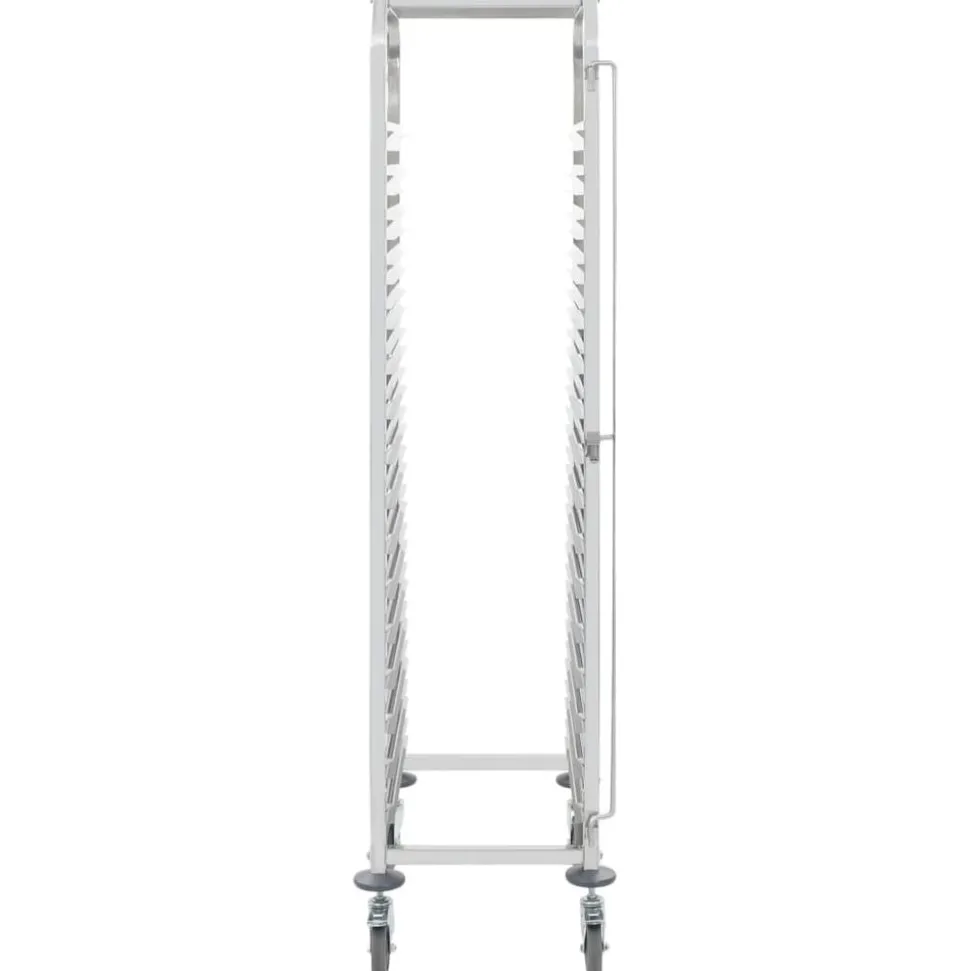vidaXL Keukentrolley 16-laags 38x55x163 cm roestvrij staal