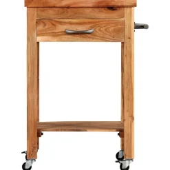vidaXL Keukentrolley 58x58x89 cm massief acaciahout