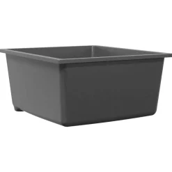 vidaXL Keukenwasbak Grijs 38 x 44 x 20 cm Graniet