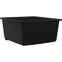 vidaXL Keukenwasbak Zwart 38 x 44 x 20 cm Graniet