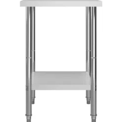 vidaXL Keukenwerktafel 60x60x85 cm roestvrij staal