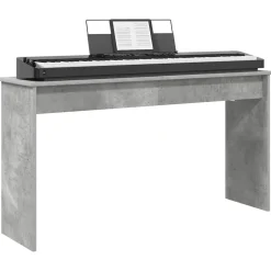 vidaXL Keyboardstand Beton Grijs 120 x 32 x 64 cm Bewerkt hout