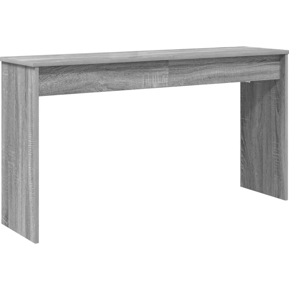 vidaXL Keyboardstand Grijs Sonoma 120 x 32 x 64 cm Bewerkt hout