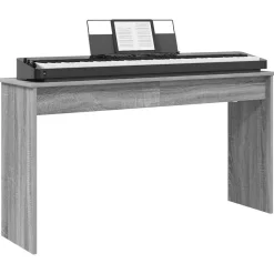 vidaXL Keyboardstand Grijs Sonoma 120 x 32 x 64 cm Bewerkt hout