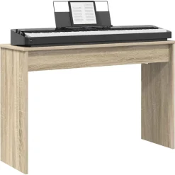 vidaXL Keyboardstand Sonoma Eiken 100 x 32 x 64 cm Bewerkt hout