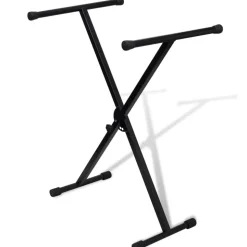 vidaXL Keyboardstandaard verstelbaar enkelvoudig X-frame