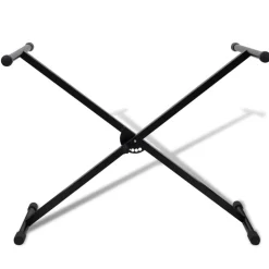 vidaXL Keyboardstandaard verstelbaar enkelvoudig X-frame
