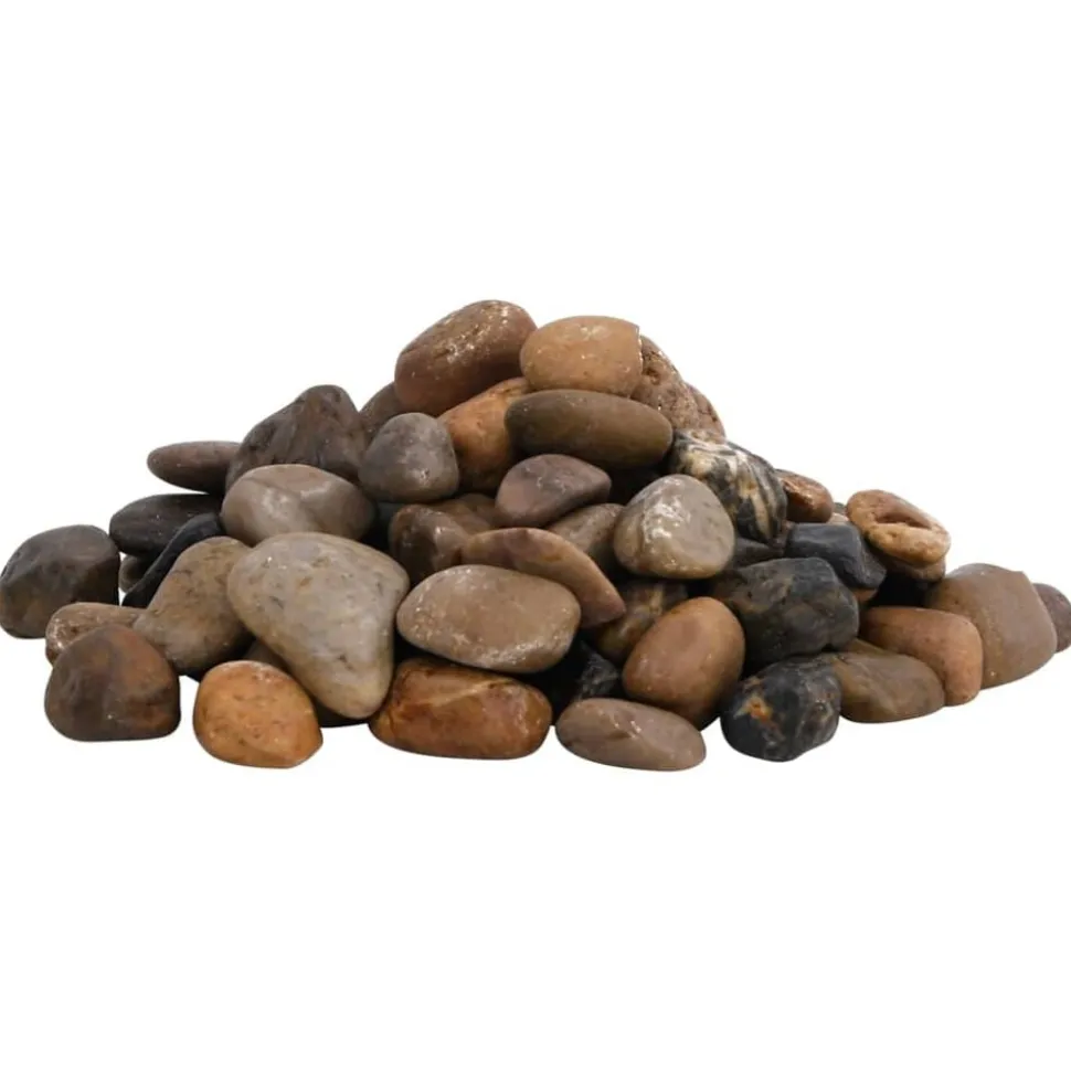 vidaXL Kiezelstenen gepolijst 2-5 cm 10 kg meerkleurig