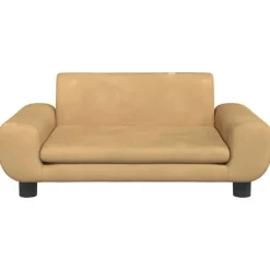 vidaXL Kinderbank 70x45x33 cm fluweel bruin