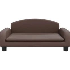 vidaXL Kinderbank 70x45x30 cm kunstleer bruin
