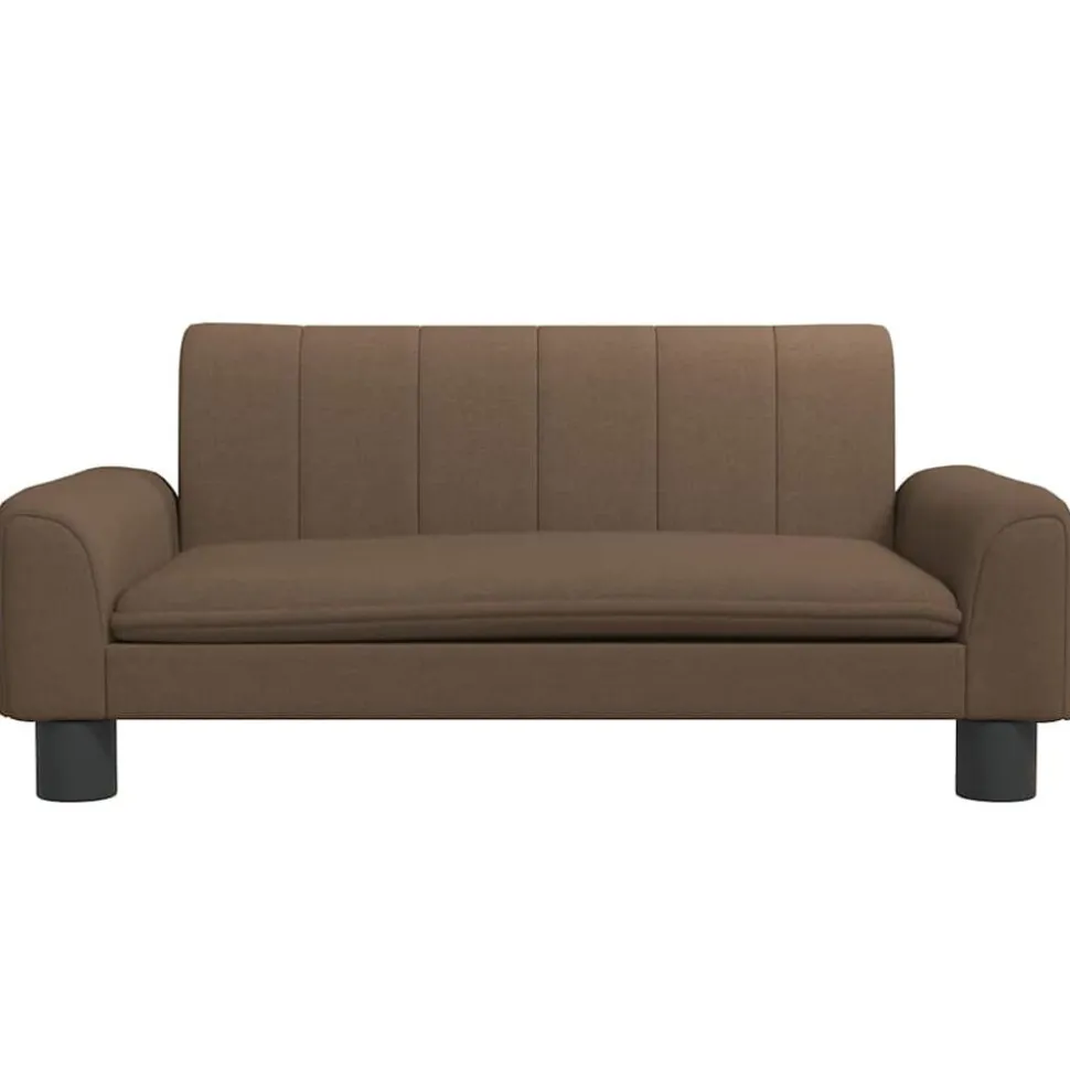 vidaXL Kinderbank 70x45x30 cm stof bruin