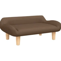 vidaXL Kinderbank 70x40x24 cm stof bruin