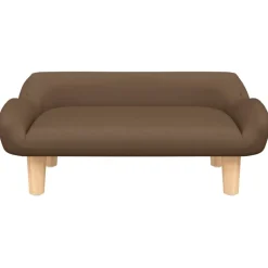 vidaXL Kinderbank 70x40x24 cm stof bruin
