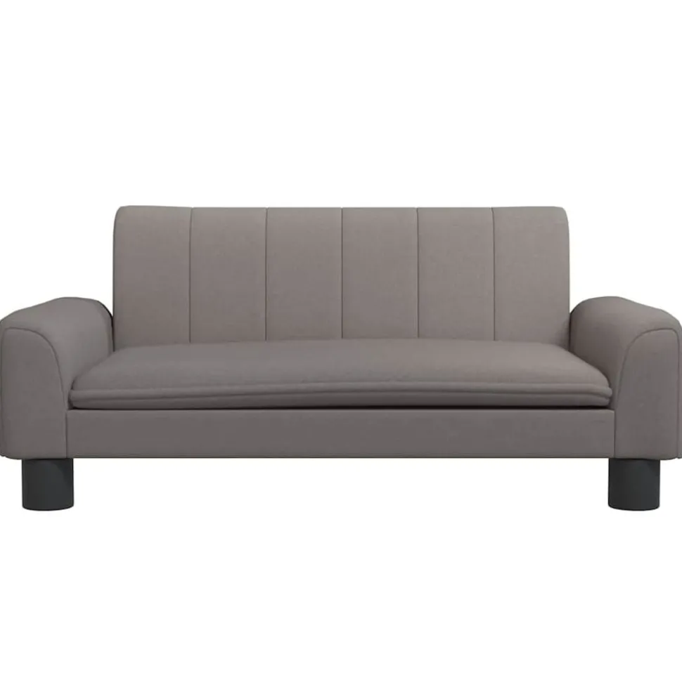 vidaXL Kinderbank 70x45x30 cm stof taupe
