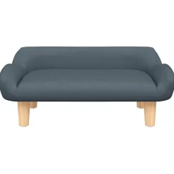 vidaXL Kinderbank 70x40x24 cm stof donkergrijs