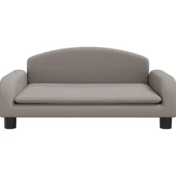vidaXL Kinderbank 70x45x30 cm stof taupe